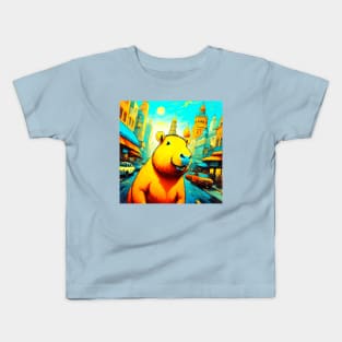 Capybara in Pоссия Kids T-Shirt